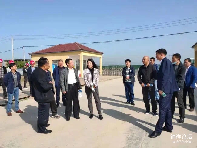 ▲与会人员参观翰林寺公路站建设现场